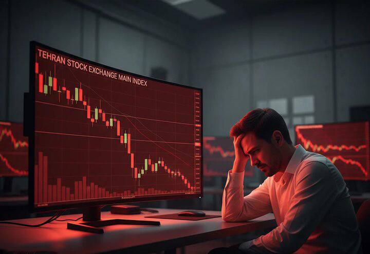 ریزش ۱۰۰ هزار واحدی شاخص کل بورس